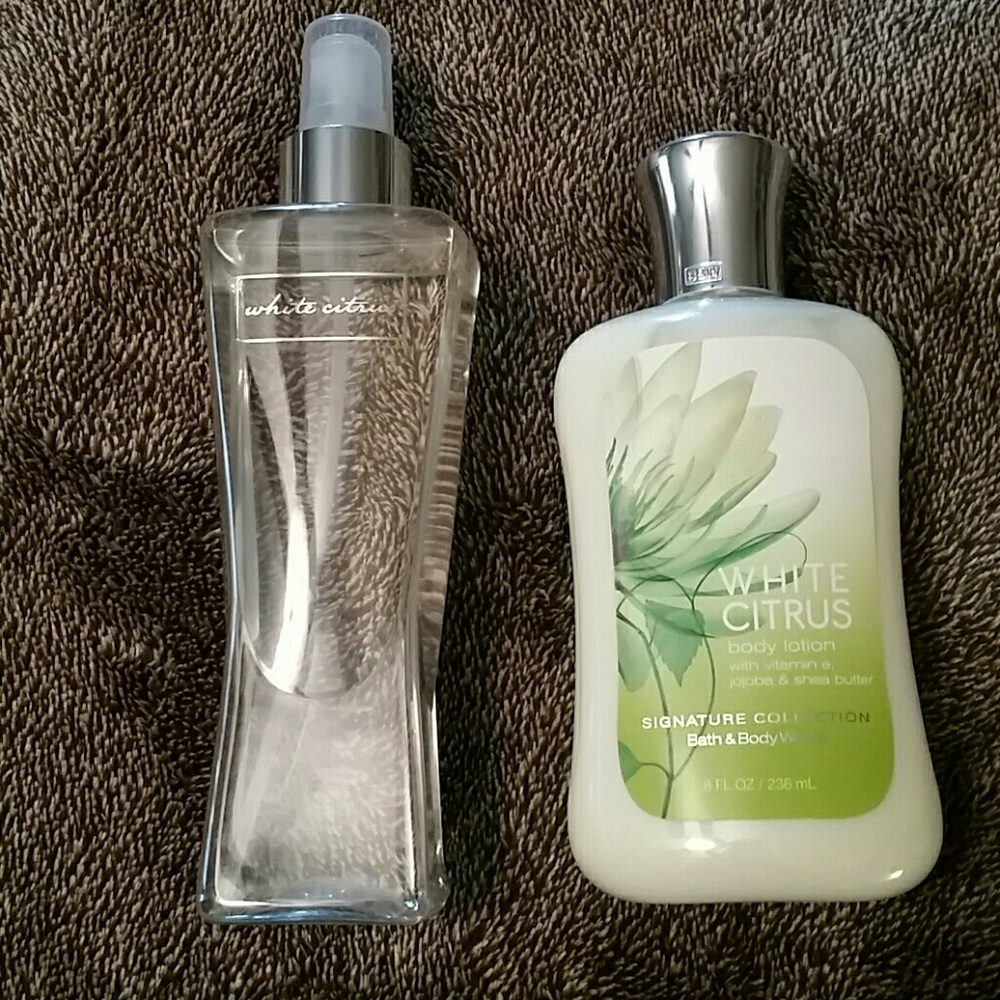 White Citrus set Bath and Body Works